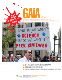 Cover der GAIA Ausgabe 2017